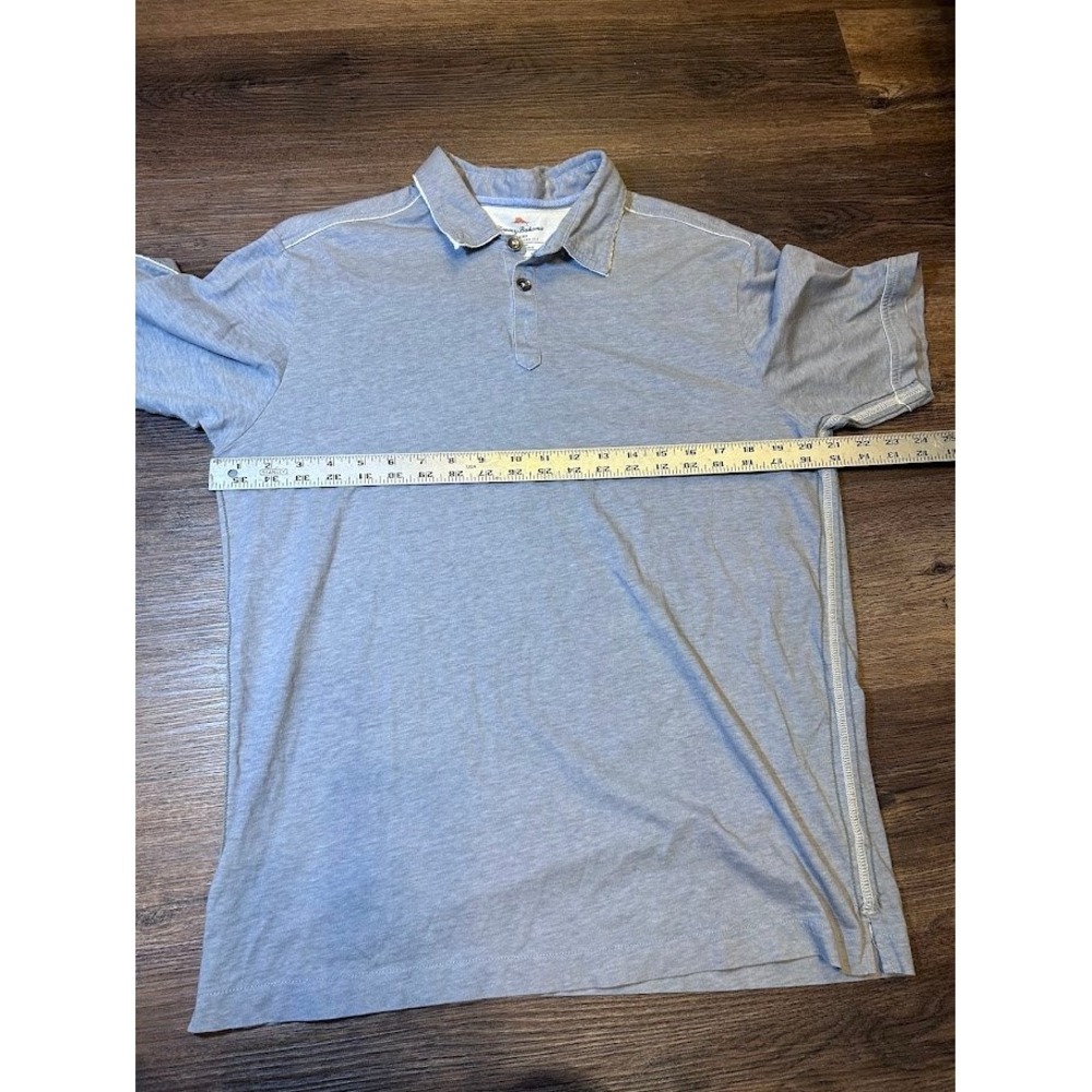 Tommy Bahama Jeans Mens Polo Shirt Gray Island Modern Fit M Short Sleeve - Picture 5 of 9
